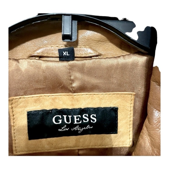 GUESS LOS ANGELES
Womens Distressed Genuine, Leather Motorcycle Moto
Jacket Coat - Picture 4 of 13
